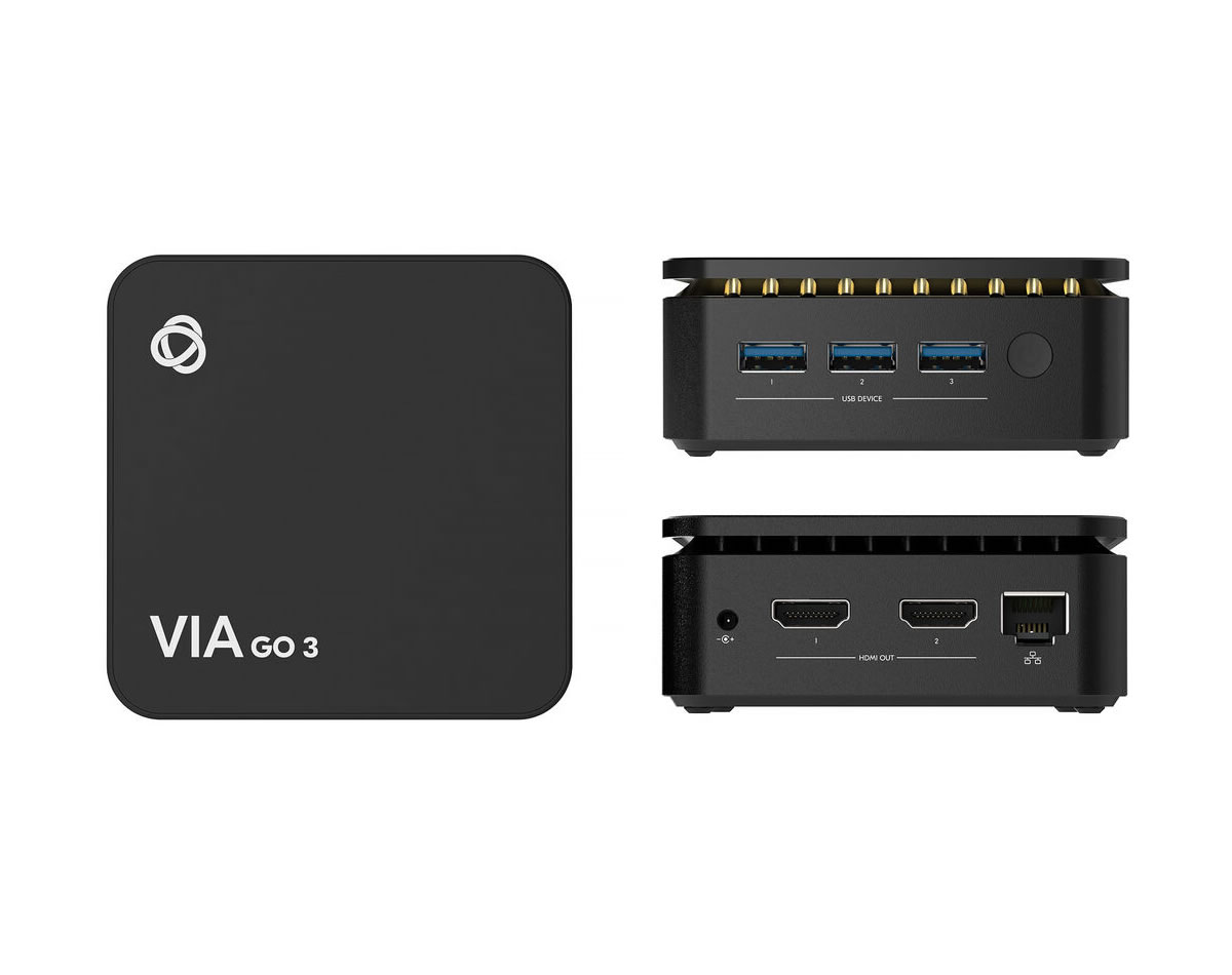 Kramer VIA GO3 Compact Secure 4K Wireless Presentation Device / WiFi / LAN / Bluetooth