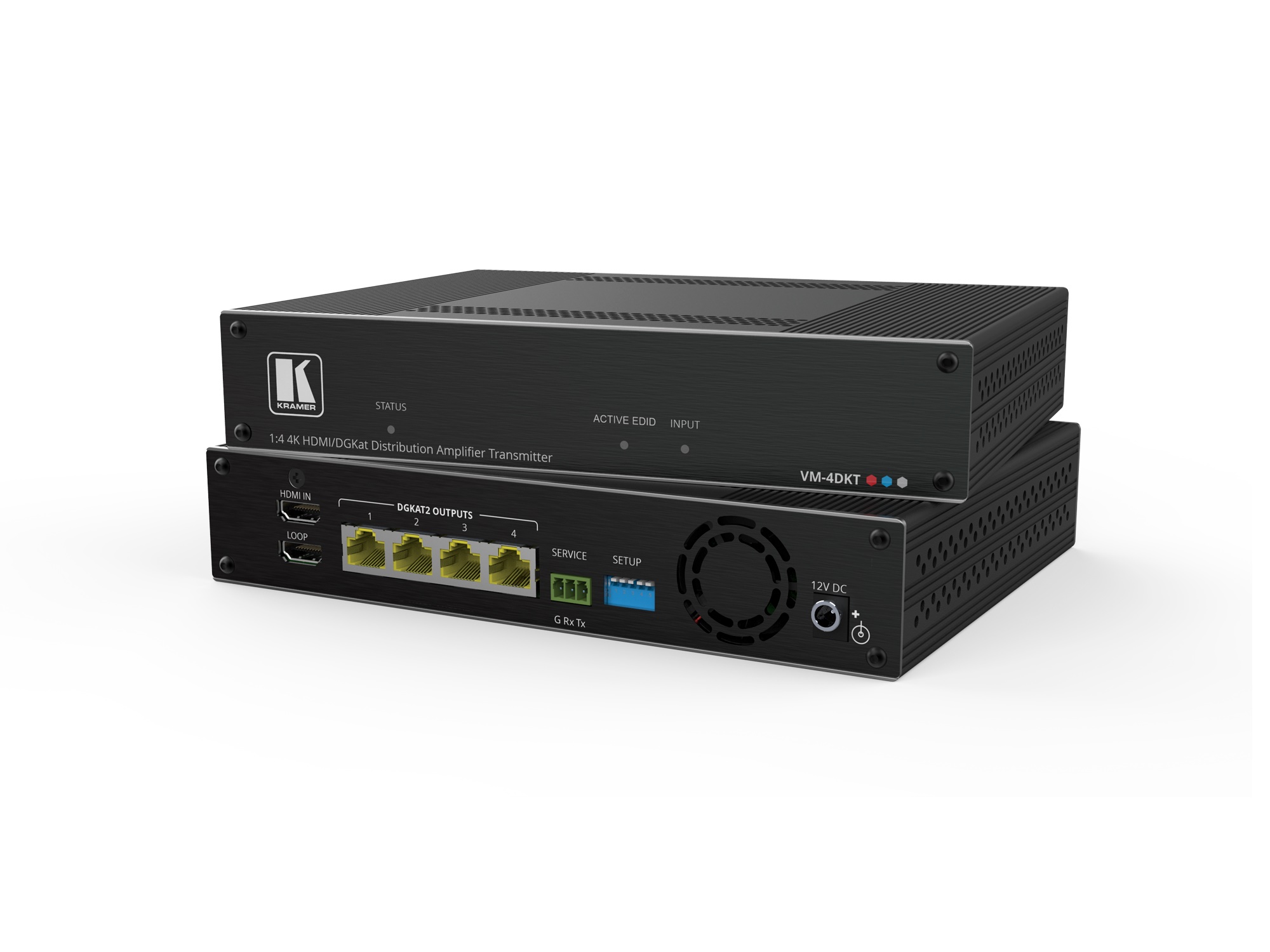 Kramer VM-4DKT 1×4 4K60 4x4x4 HDMI to Long-Reach DGKat 2.0 DA