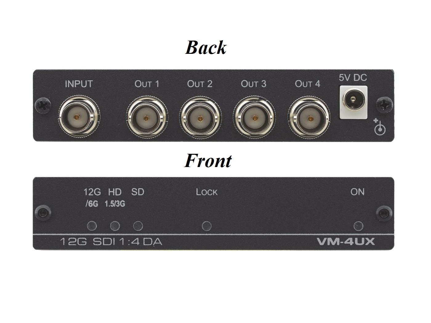 Kramer VM-4UX 1x4 4K 12G SDI Distribution Amplifier - Image 2