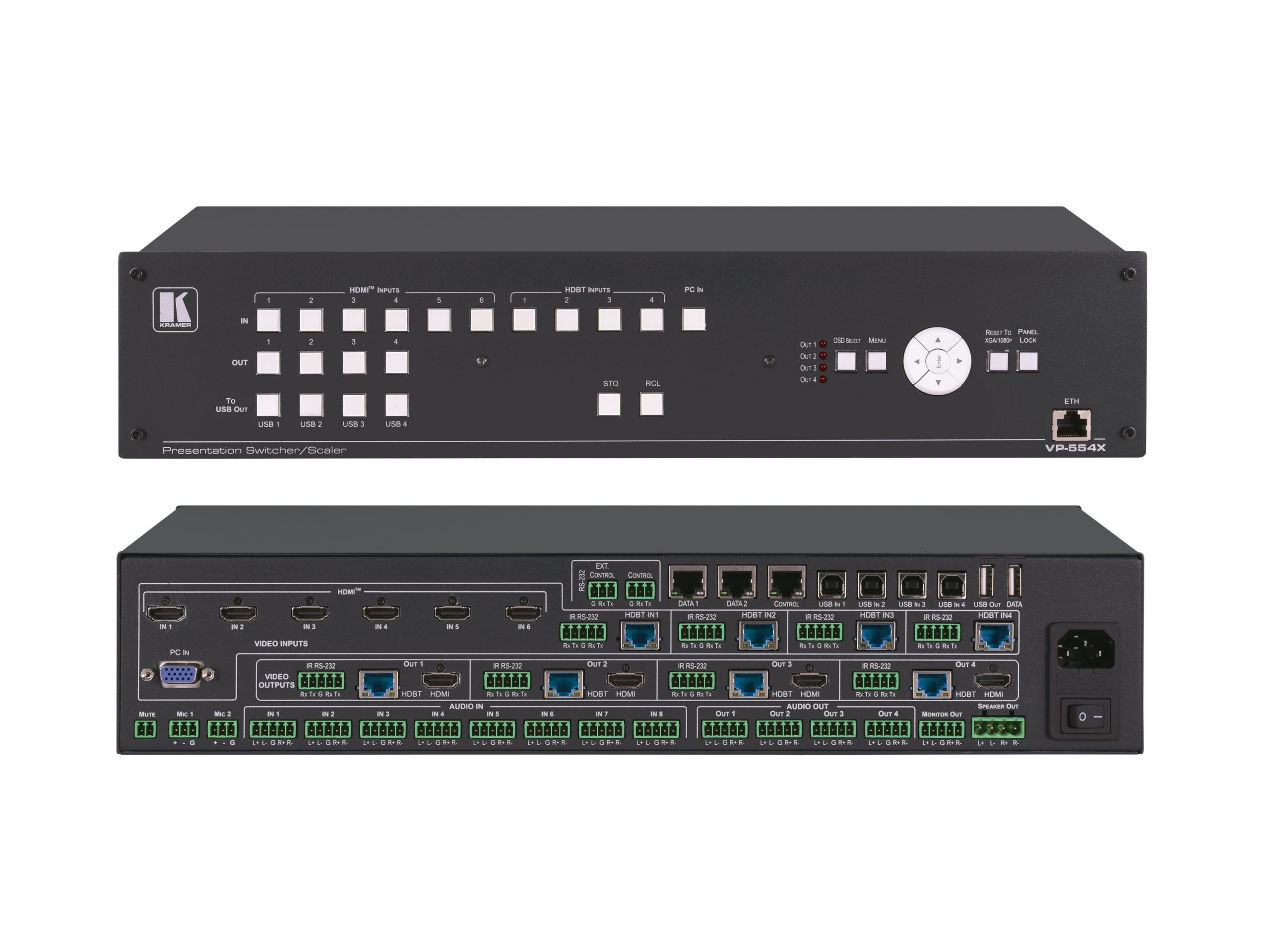 Kramer VP-554X 11×4:2 Presentation Boardroom Router/Scaler System