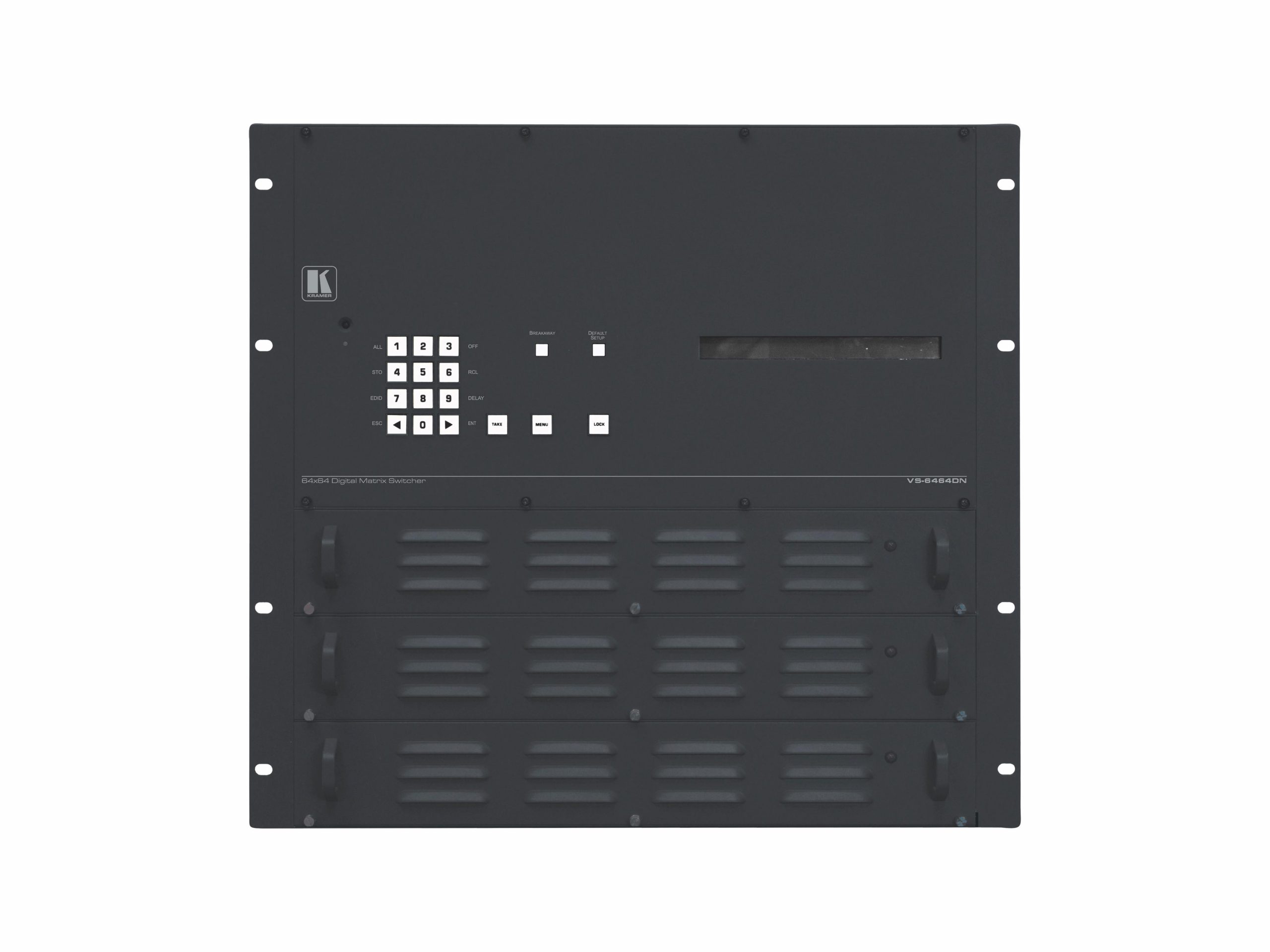 Kramer VS-6464DN-EM/STANDALONE 8×8 to 64×64 Modular Multi-Format Managed Digital Matrix Switcher