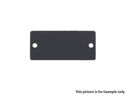 Kramer W-BLANK(W) Wall Plate Insert – Blank Slot Cover Plate/White