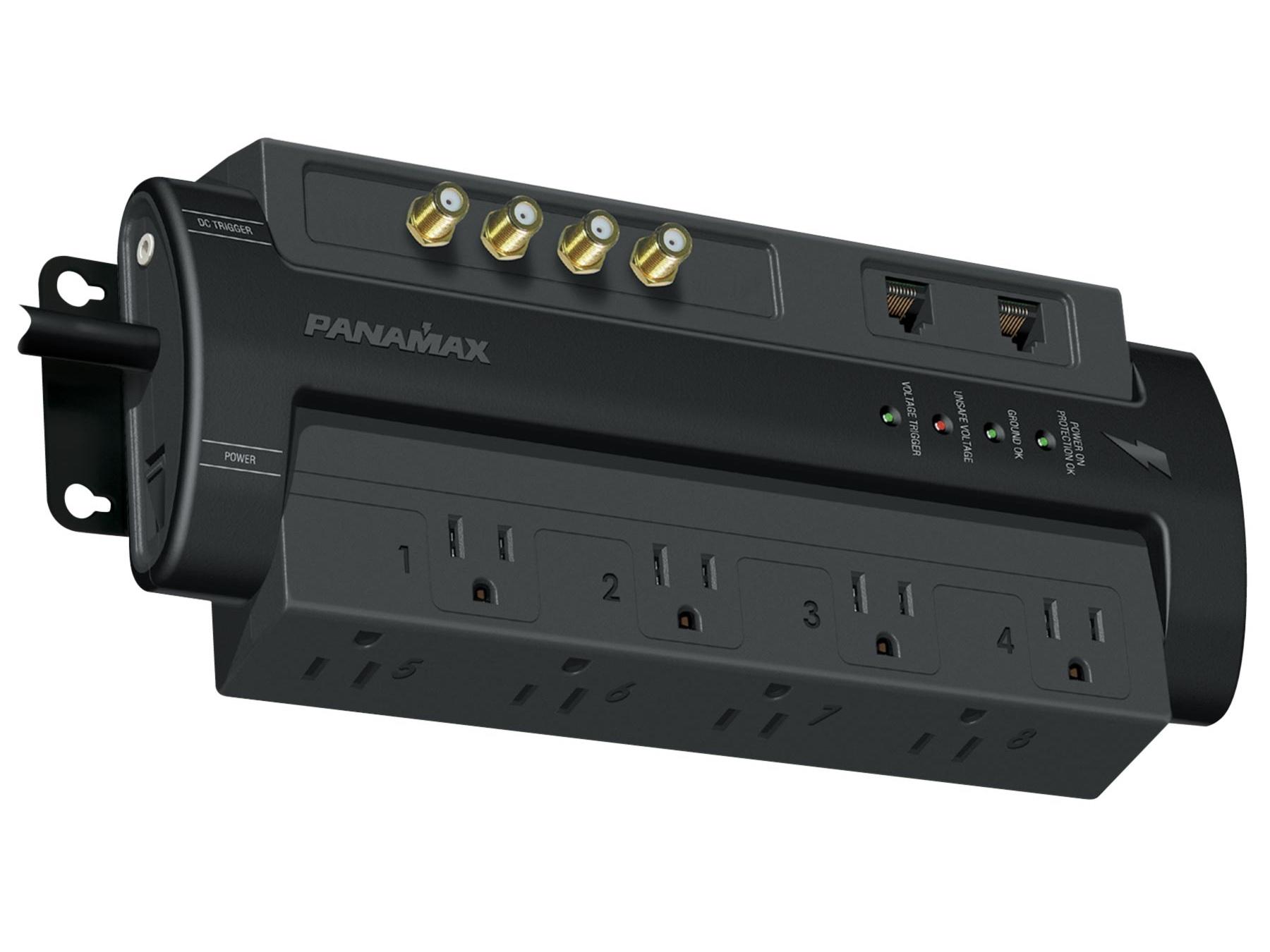 Panamax M8-AV-PRO Max 8 AV Pro – 8 AC Coax and Telephone Line Surge Protector