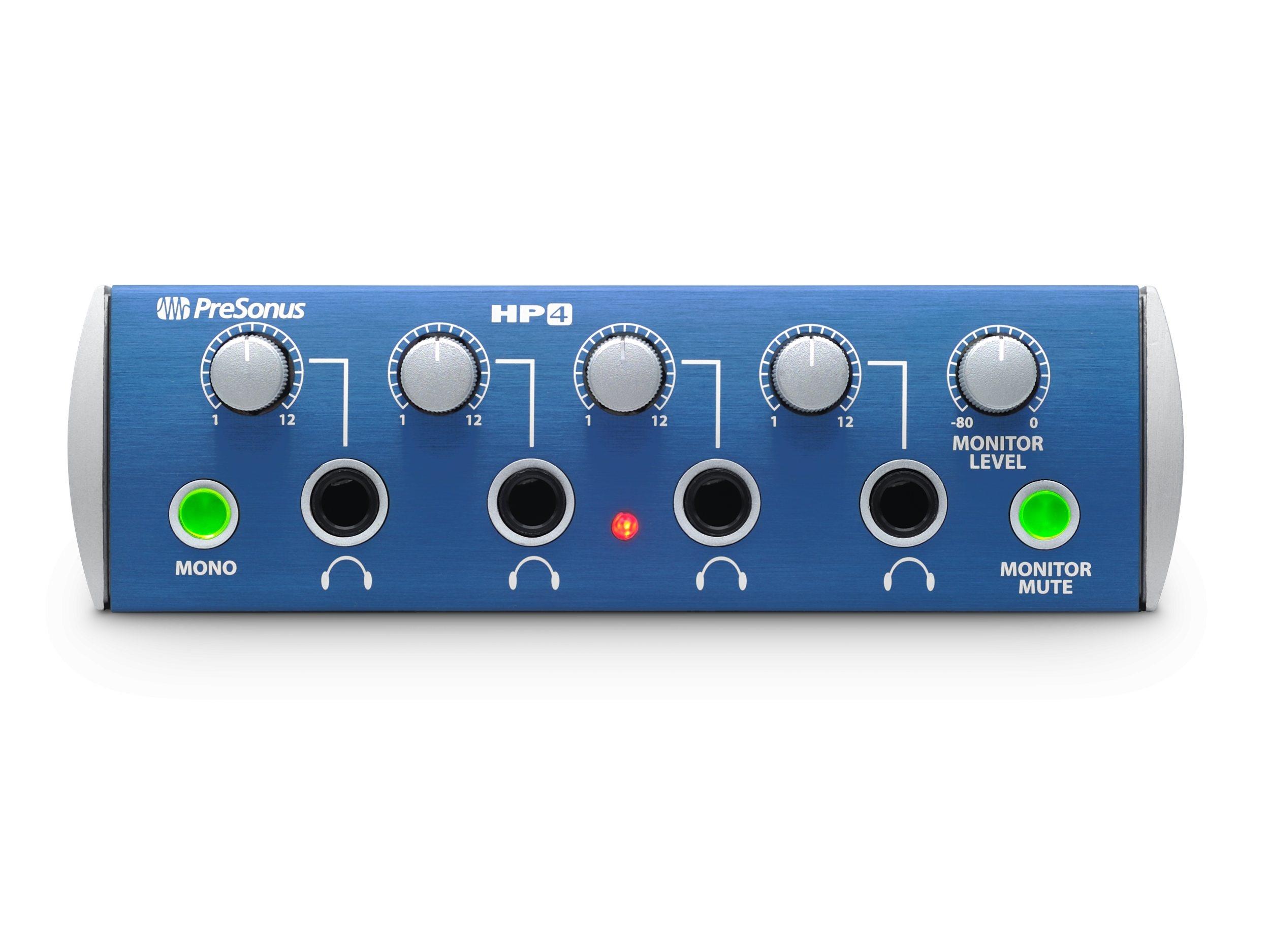 PreSonus HP4 4-Channel Headphone Amplifier (1/3U)