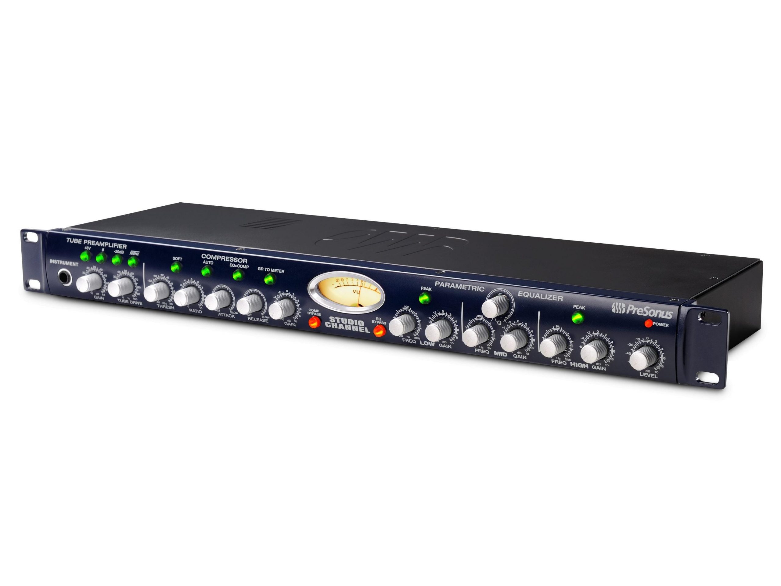 PreSonus Studio Channel Single Channel Tube Strip – Mic Preamp/Comp/EQ