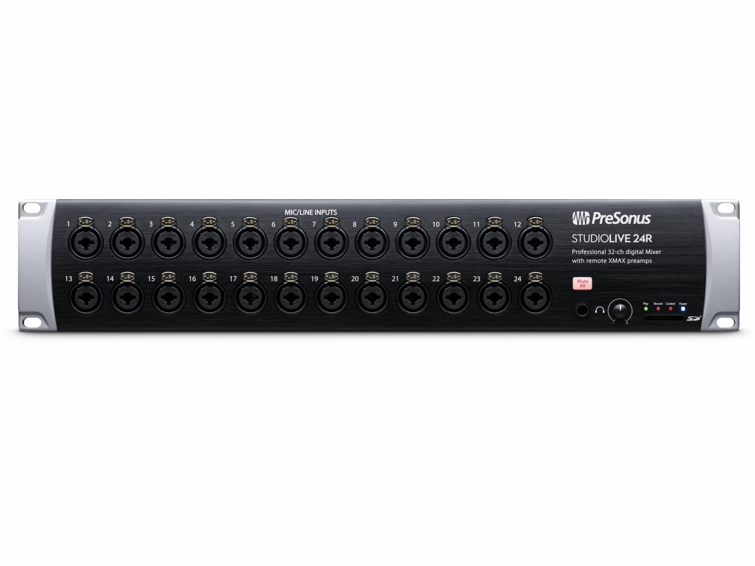 PreSonus StudioLive 24R 46x26 Digital Rack Mixer with 24 Recallable XMAX Preamps