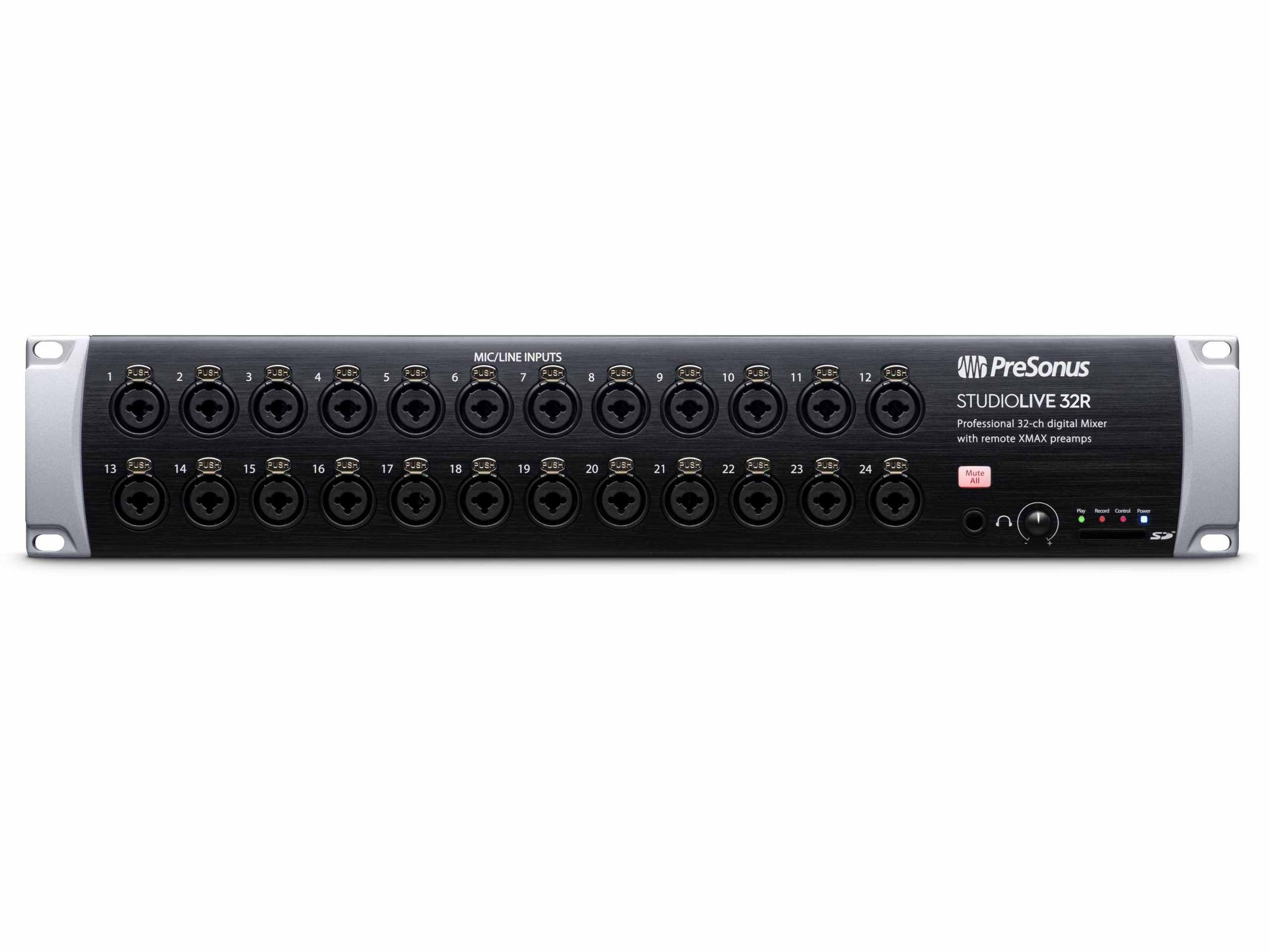 PreSonus StudioLive 32R 46x26 Digital Rack Mixer with 32 Recallable XMAX Preamps