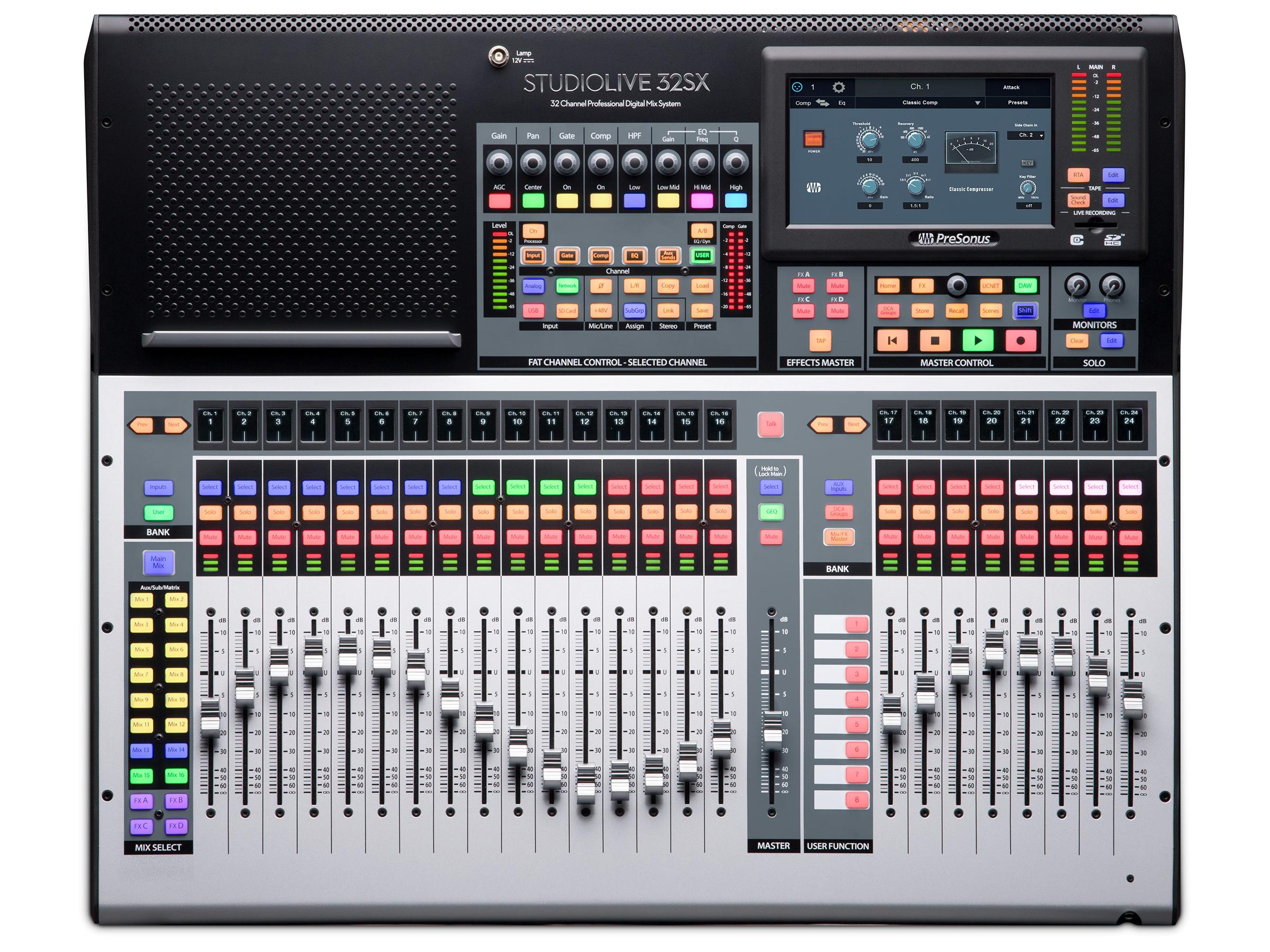 PreSonus StudioLive 32SX Series III Compact 32-Channel/22-bus Digital Mixer with AVB networking and dual-core FLEX DSP Engine - Image 2