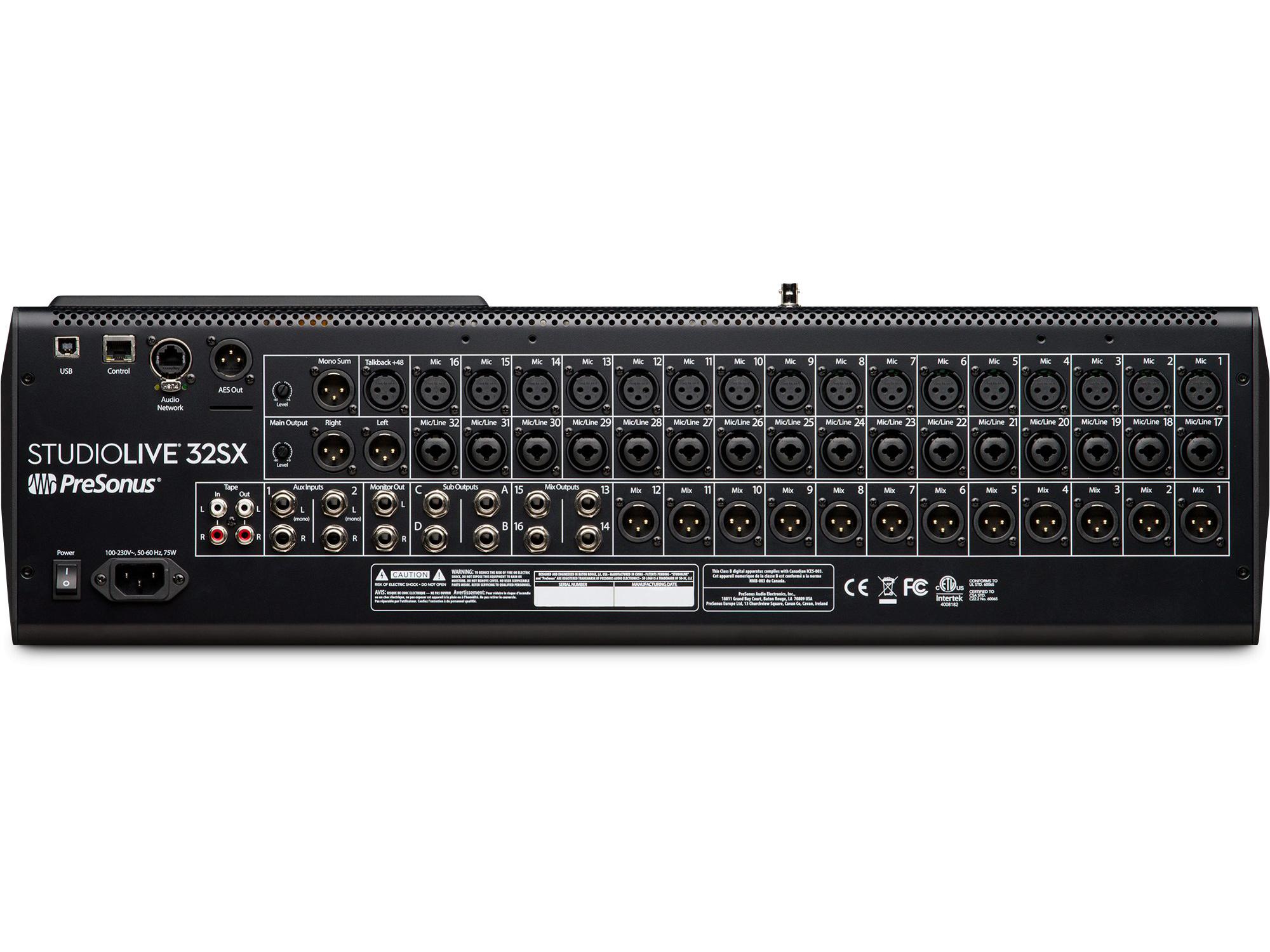 PreSonus StudioLive 32SX Series III Compact 32-Channel/22-bus Digital Mixer with AVB networking and dual-core FLEX DSP Engine - Image 3