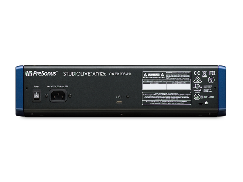 PreSonus StudioLive AR12c 12-channel USB-C Compatible Audio Interface/Analog Mixer/Stereo SD Recorder - Image 2