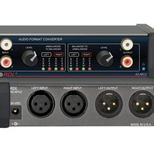 RDL EZ-AFC2 Stereo Balanced to Unbalanced Audio Format Converter