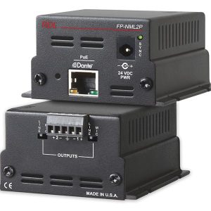 RDL FP-NML2P Network to Mic/Line Interface / 2 Balanced Mic/Line Outputs / PoE