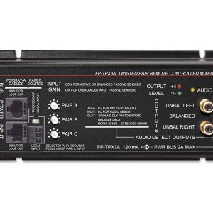 RDL FP-TPX3A Format-A Twisted Pair Remote Controlled Mixer