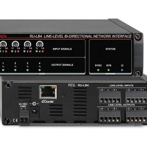 RDL RU-LB4 4x4 Line-Level Bi-Directional Network Interface