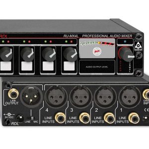 RDL RU-MX4L Pro 4 Input Line Mixer - Mic and Line Out