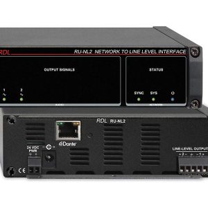 RDL RU-NL2 Dante Network to Dual Balanced Line-Level Outputs / 2-Channel 24-Bit 48kHz
