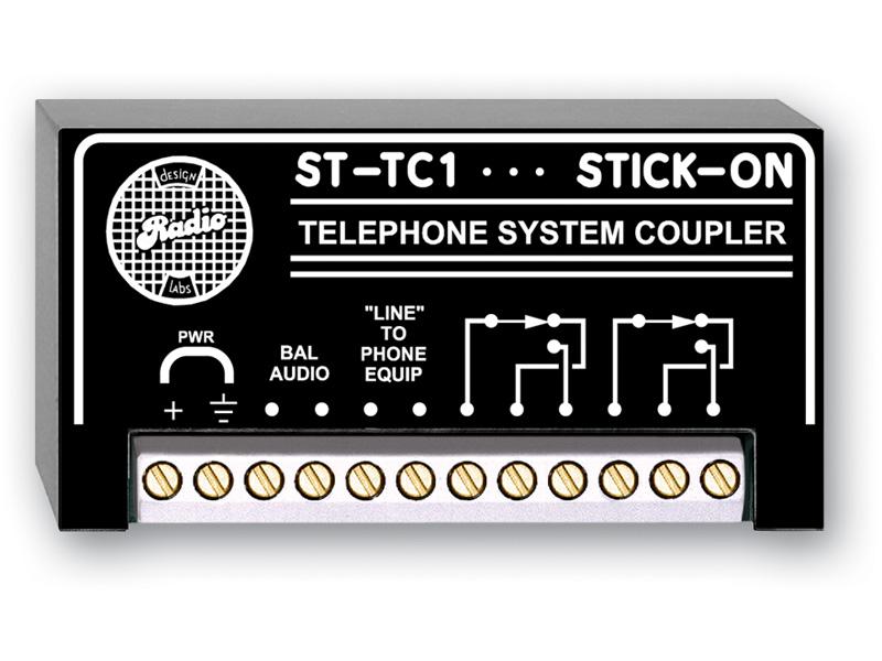 RDL ST-TC1 Telephone System Coupler / CO Line Simulator / 600 Ohm Balanced Audio / Relay Closure