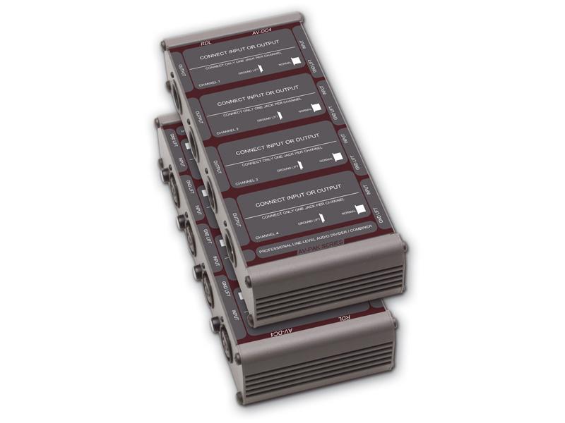 RDL AV-DC4 Line-Level Audio Divider/Combiner