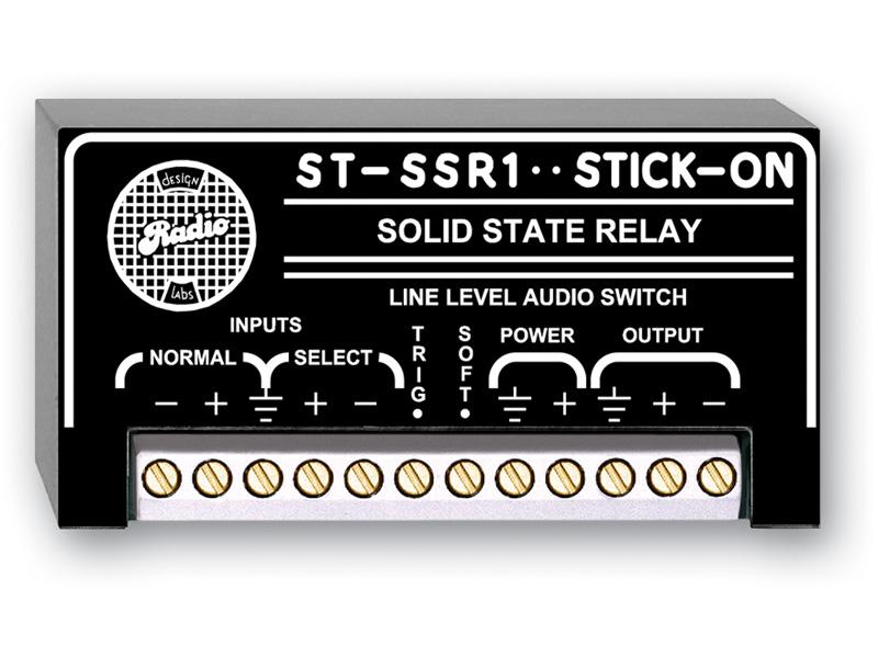 RDL ST-SSR1 2×1 Line-Level Audio Switcher / Balanced Inputs / Silent Fast Soft Switching