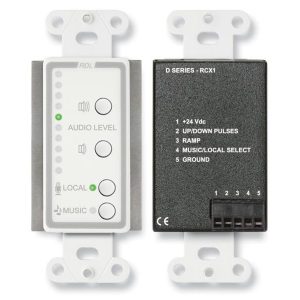 RDL D-RCX1 Decora Wall Volume Control / Music or Local Source Select / LED Level Display