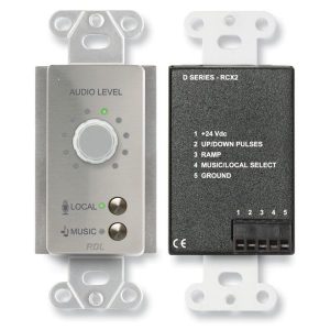 RDL DS-RCX2 Decora Wall Room Volume Control / Music or Local Source Select / LED Encoder