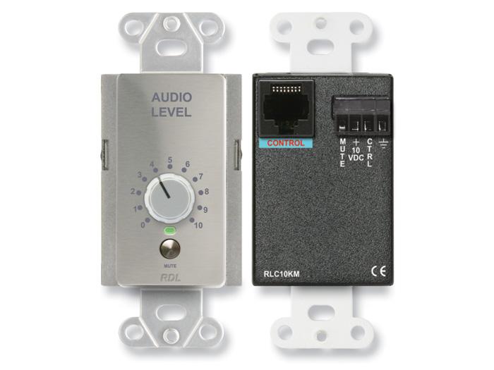 RDL DS-RLC10KM Remote Level Control with Muting/stainless steel