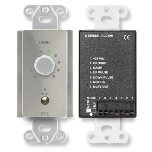 RDL DS-RLC10M Remote Level Control with Muting/Rotary Optical Encoder/Stainless