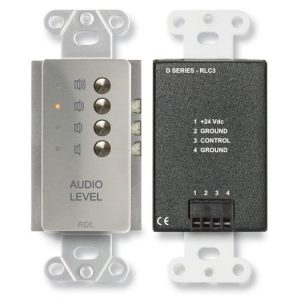 RDL DS-RLC3 Remote Level Controller / 4 Preset Levels / 0-10 V Control / Stainless Steel