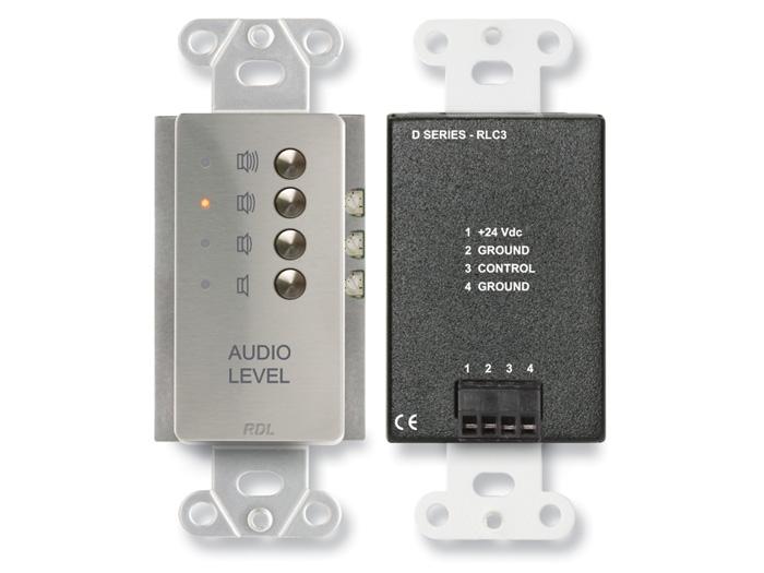 RDL DS-RLC3 Remote Level Controller / 4 Preset Levels / 0-10 V Control / Stainless Steel
