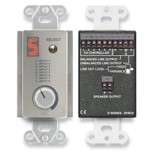 RDL DS-SFRC8 Room Control Station / 8-Source Selector / Volume Control / 3.5W Class D Amplifier