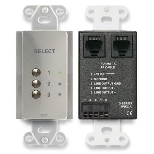 RDL DS-TPRX3A Three Input Format-A Source Selector/Stainless