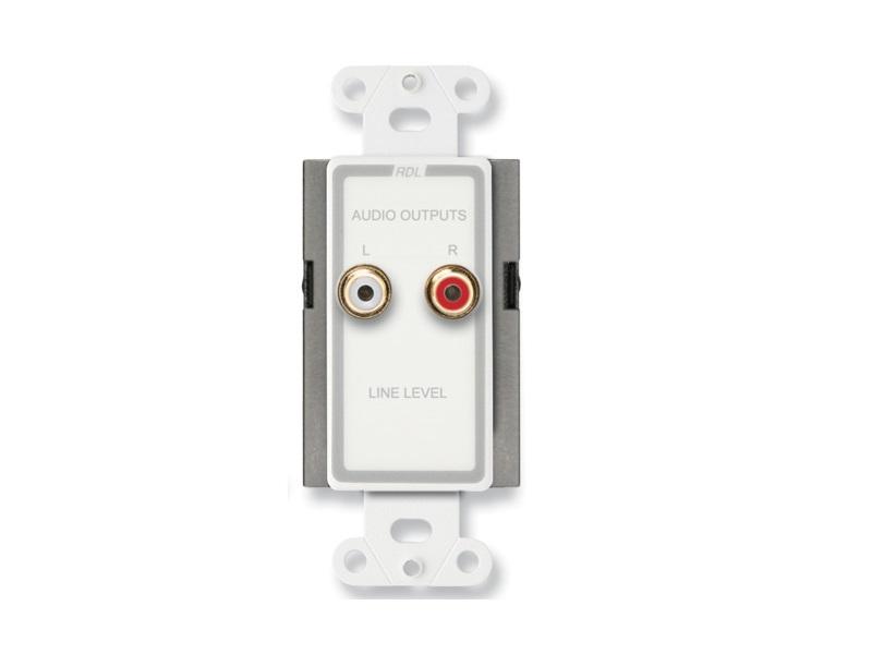 RDL D-A2 Line Output Audio Extender/RCA jacks/Terminal block