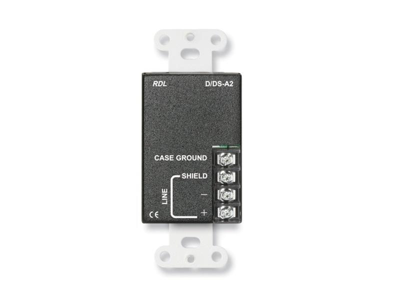 RDL D-A2 Line Output Audio Extender/RCA jacks/Terminal block - Image 2