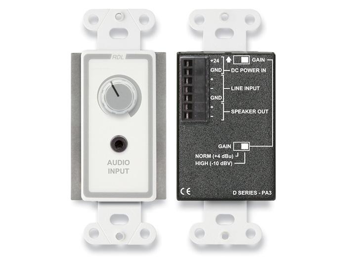 RDL D-PA3 3.5 Watt Decora Audio Amplifier