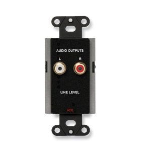 RDL DB-A2 Line Output Audio Extender/RCA jacks/Terminal block/Black