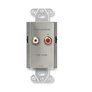RDL DS-A2 Line Output Assembly Audio Extender/RCA jacks/Terminal block/Stainless