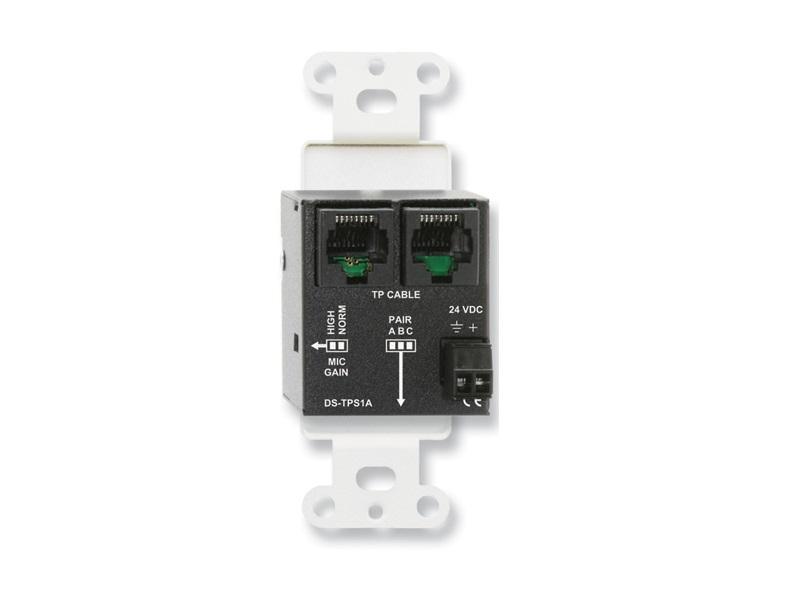 RDL DS-TPS1A Active Single-Pair Extender (Transmitter)/Format-A/XLR mic input/Stainless - Image 2