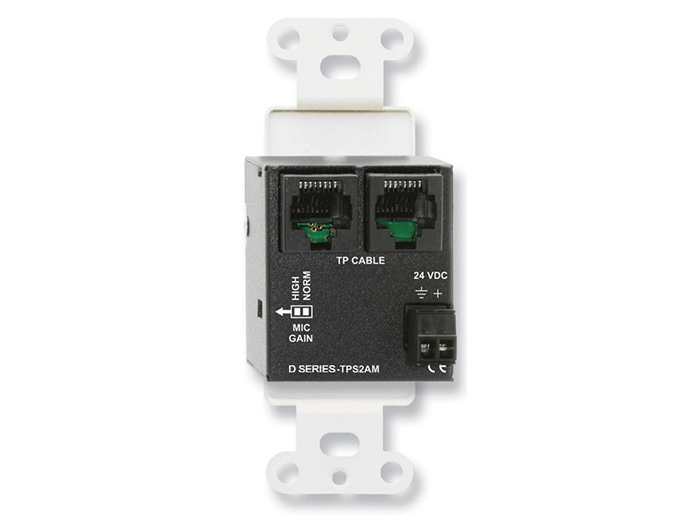 RDL DS-TPS2AM Active Two-Pair Extender (Sender)/Twisted Pair Format-A/XLR Microphone and Stereo Mini-jack In/Stainless - Image 2