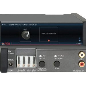 RDL EZ-PA20 20 Watt Stereo Audio Power Amplifier