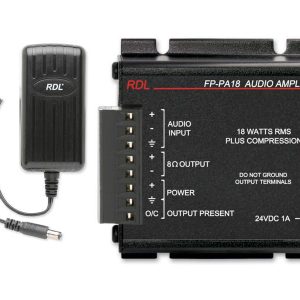 RDL FP-PA18 18 W Audio Power Amplifier with Power Supply