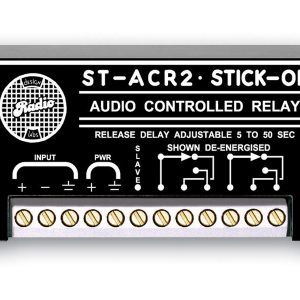 RDL ST-ACR2 Line-Level Controlled Relay / DPDT Contacts / Adjustable -30dBu to 0dBu Sensitivity / 5-50s Delay