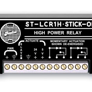RDL ST-LCR1H 8 Amp Logic Controlled DPDT Relay / 5V 24V Open-Collector Inputs / Speaker Line Switch
