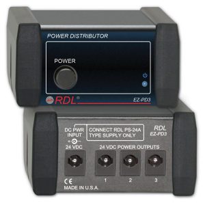 RDL EZ-PD3 1x3 24 Vdc Power Distributor