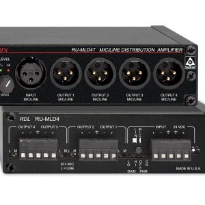 RDL RU-MLD4T Mic/Line Distribution Amplifier with Transformer