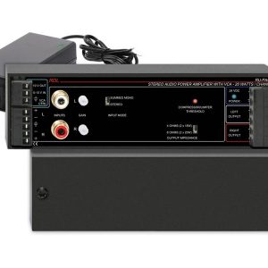 RDL RU-PA40D 40 W Stereo Audio Power Amp with VCA and Power Supply