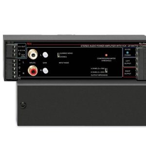 RDL RU-PA40DE 40W Stereo Audio Amplifier with European Power Supply
