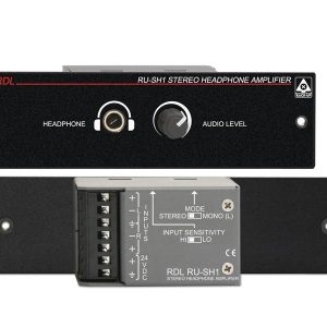 RDL RU-SH1 Stereo Headphone Amplifier / Rack-Mount Module / Balanced Unbalanced Inputs / VCA Level