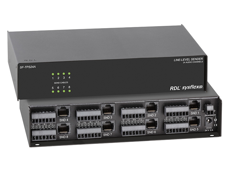 RDL SF-TPS24A Line-Level Sender/8 Twisted Pair Format-A Output Sections/24 Audio Channels