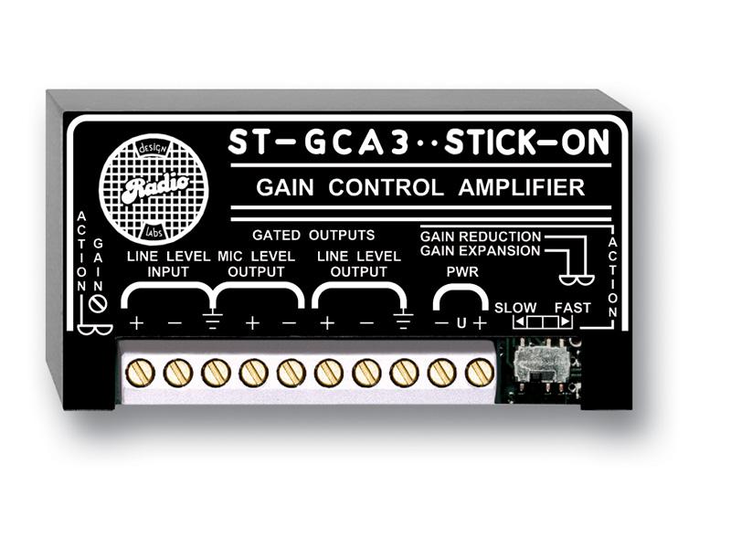 RDL ST-GCA3 Line Level Gain Control Amplifier / Automatic Gain Control / Slow / Fast