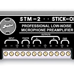 RDL STM-2 Adjustable Gain Mic Preamplifier - 35 to 65 dB Gain